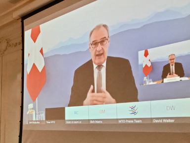 Bundesrat Guy Parmelin eröffnet Festanlass zum 25-jährigen Bestehen der WTO